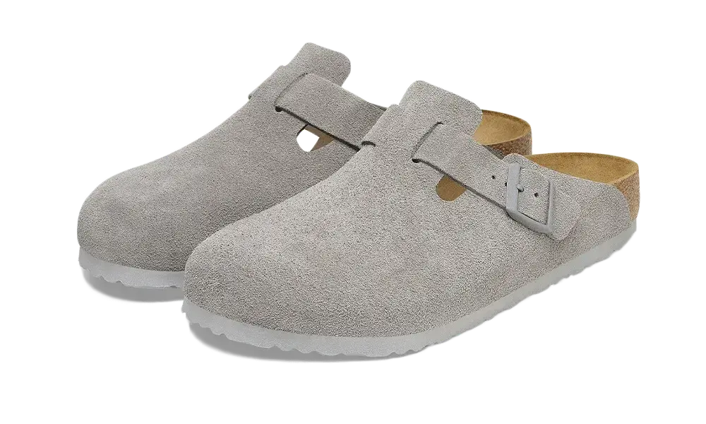 Birkenstock Boston Suede Regular Stone Coin Birkenstock