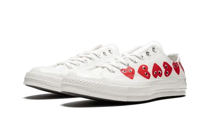 Converse Chuck Taylor All-Star 70s Ox Comme des Garçons PLAY Multi-Heart White VOSneakers