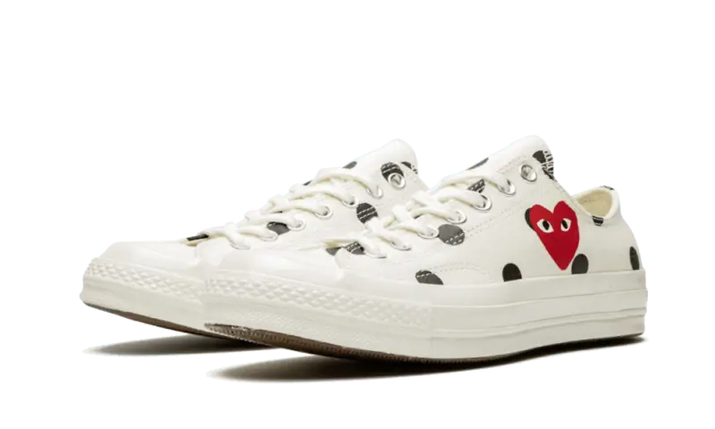Converse Chuck Taylor All-Star 70s Ox Comme des Garçons PLAY Polka Dot White Converse