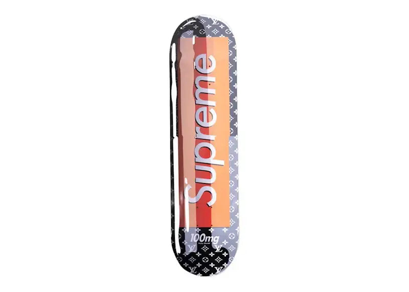 Denial Designer Drugs Supreme Vuitton Smashup Pill Skateboard Deck (Edition of 100) Black - VOSneakers