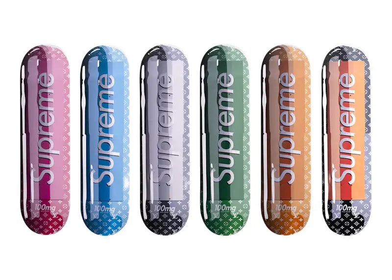 Denial Designer Drugs Supreme Vuitton Smashup Pill Skateboard Deck Set (Edition of 10) - VOSneakers