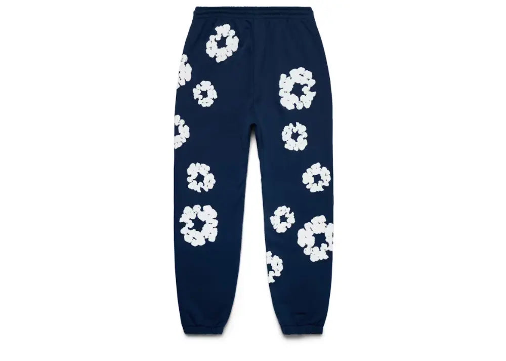 Denim Tears Cotton Wreath Sweatpants Navy Denim Tears
