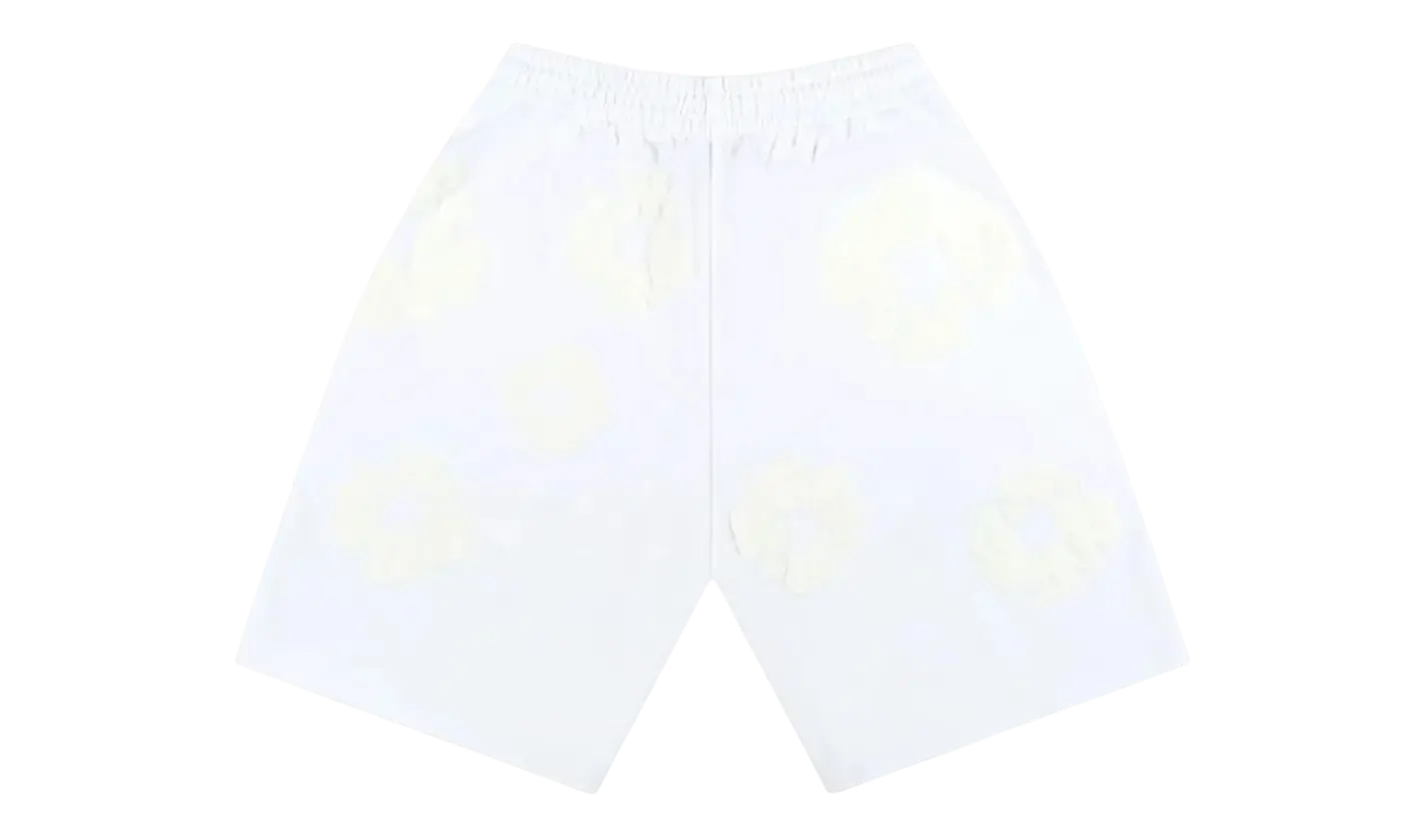 Denim Tears Mono Cotton Wreath Shorts White VOSneakers