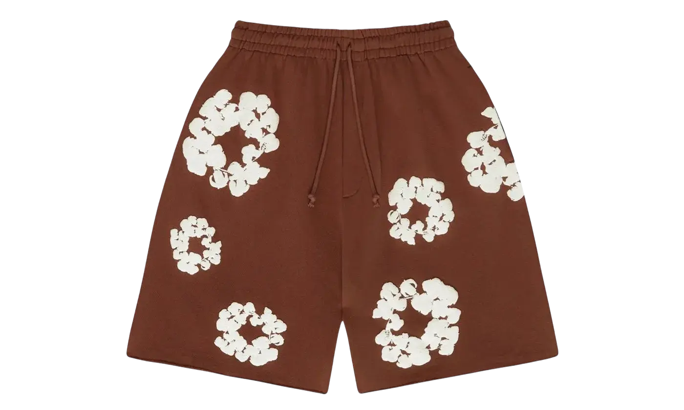 Denim Tears The Cotton Wreath Shorts Brown VOSneakers