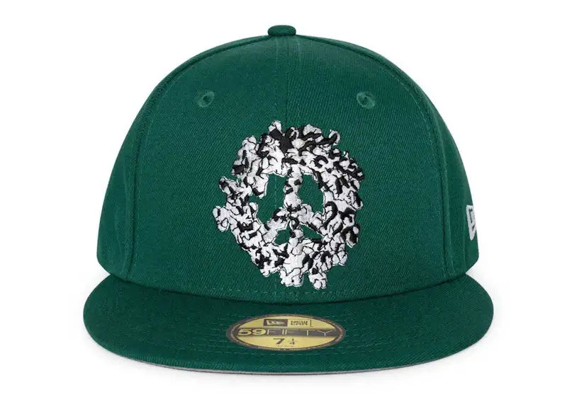 Denim Tears x New Era Peace 59Fifty Fitted Hat Green - VOSneakers