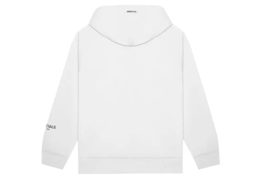 Fear Of God Essentials 3D Silicon Applique Pullover Hoodie White Fear Of God