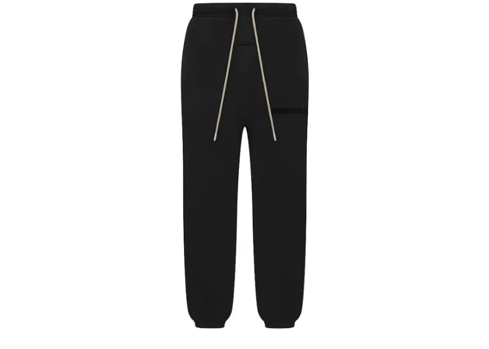 Fear Of God Essentials Cream Drawstring Sweatpant Jet Black Fear Of God