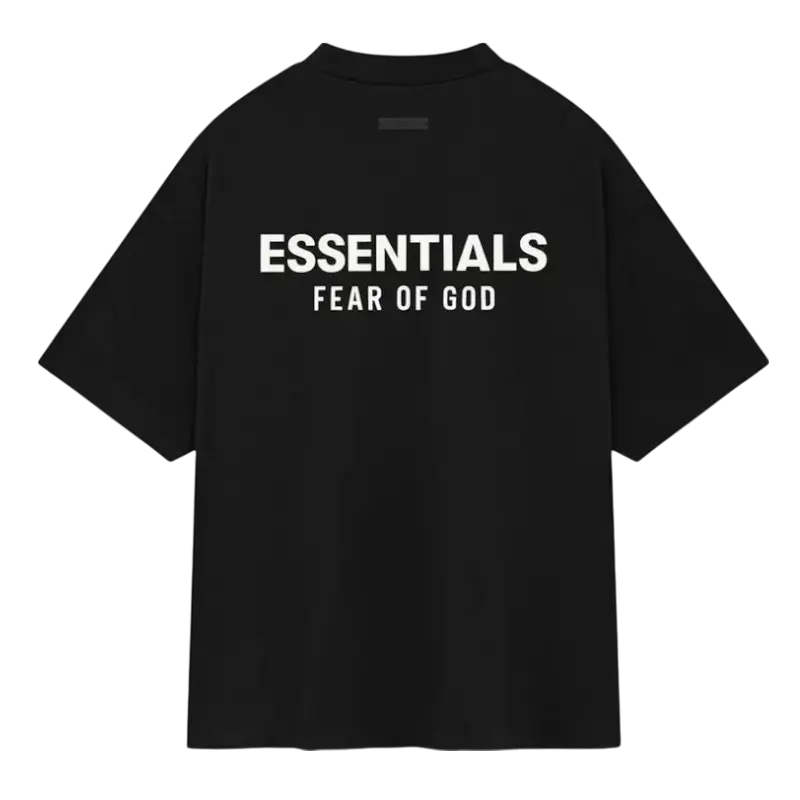 Fear of God Essentials Jersey Crewneck T-Shirt Black VOSneakers