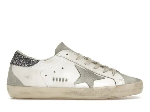 Golden Goose Super-Star White Dark Grey Glitter (Women's) Golden Goose