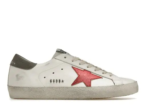 Golden Goose Super-Star White Red Grey Golden Goose