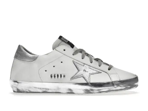 Golden Goose Super-Star White Silver Sparkle (Women's) Golden Goose