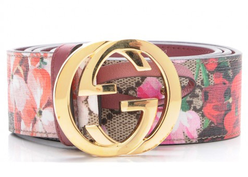Gucci Belt GG Supreme Blooms Pink - VOSneakers