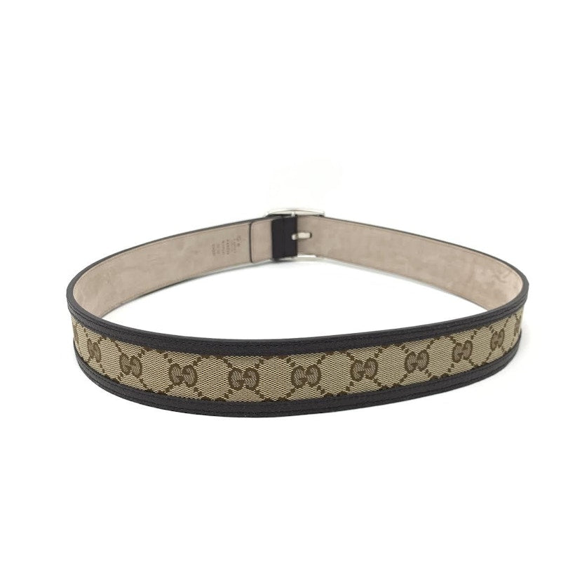 Gucci Belt GG Supreme Leather Trimmed 1.5W Beige/Ebony - VOSneakers