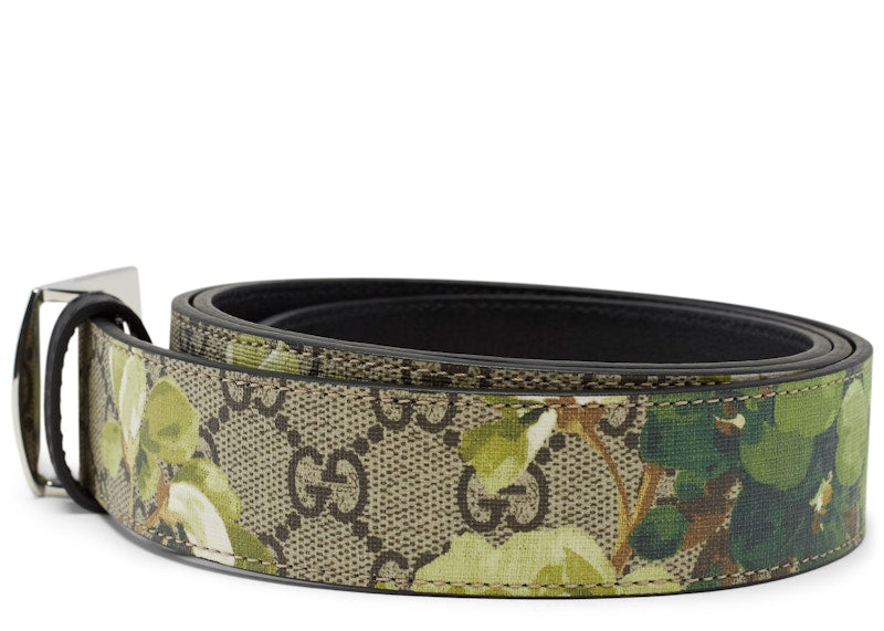 Gucci Bloom Belt GG Supreme Green Floral Beige/Ebony - VOSneakers