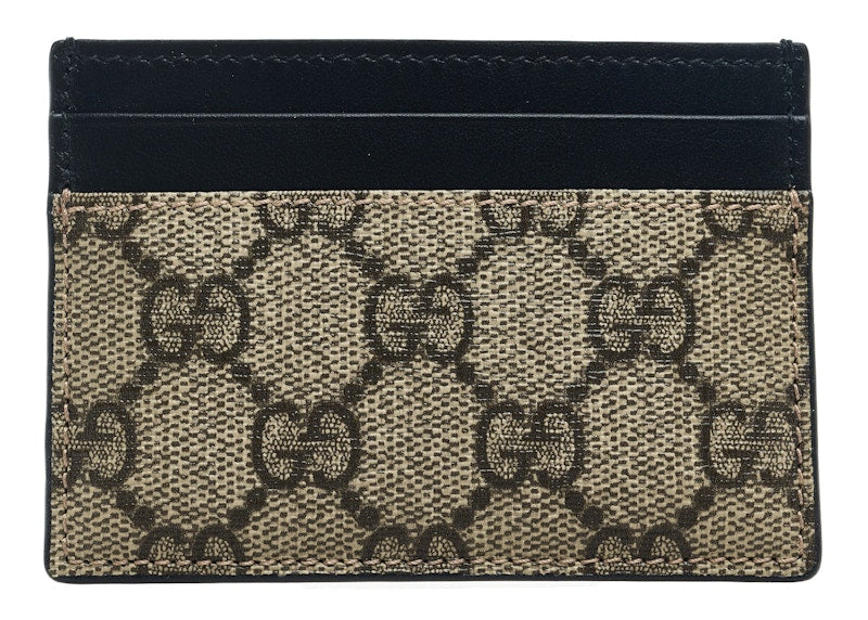 Gucci Card Case Supreme Beige/Black - VOSneakers