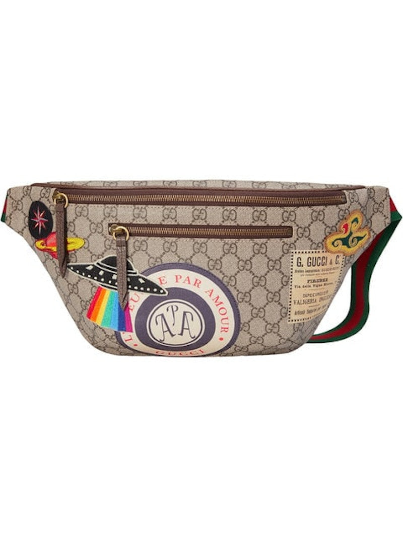 Gucci Courrier Waist Bag GG Supreme Beige/Ebony - VOSneakers