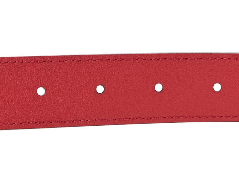 Gucci GG Monogram Supreme Canvas 1W Belt Ebony/Red - VOSneakers