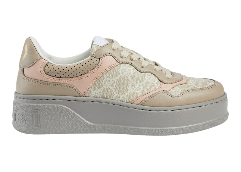 Gucci GG Sneaker Oatmeal Light Pink GG Supreme (Women's) - VOSneakers