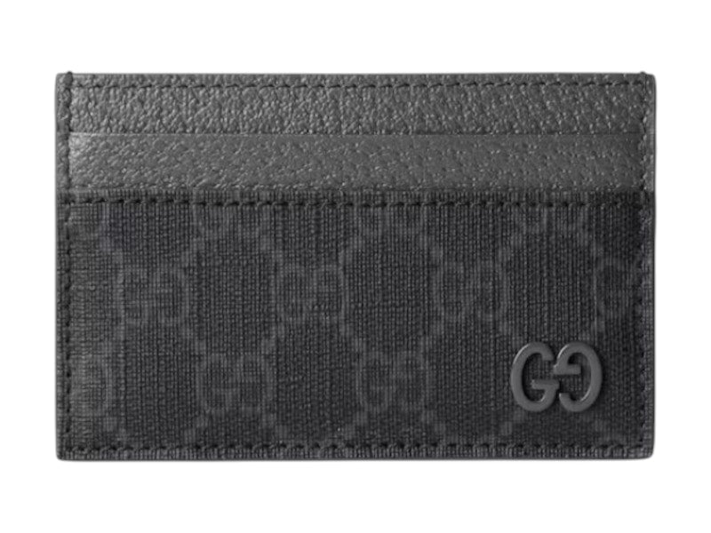 Gucci GG Supreme Card Case Black - VOSneakers