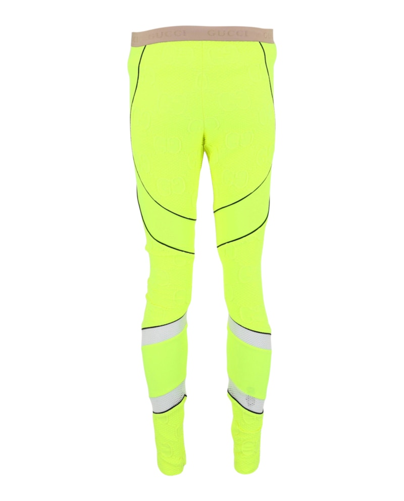 Gucci GG Supreme Embossed Leggings Bright Green - VOSneakers
