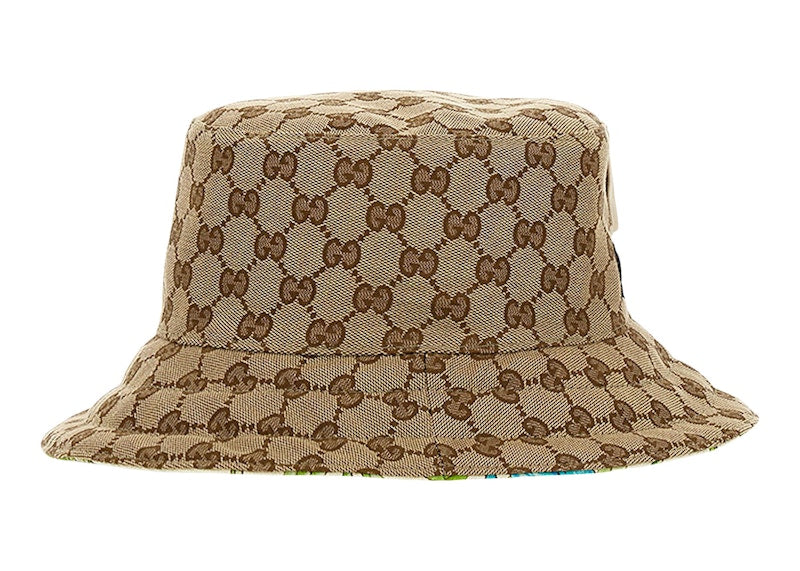 Gucci GG Supreme Reversible Bucket Hat Floral Multi / Beige - VOSneakers