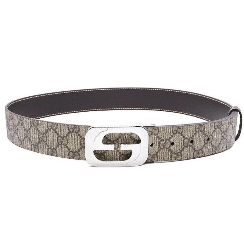 Gucci Interlocking G Belt GG Supreme Beige/Ebony - VOSneakers