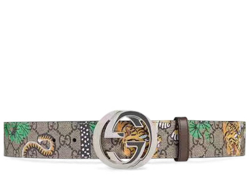 Gucci Interlocking G Belt Supreme GG Bengal Beige/Brown/Multicolor - VOSneakers