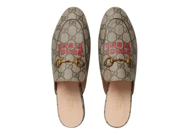 Gucci Princetown Slipper Tiger Supreme Leather - VOSneakers
