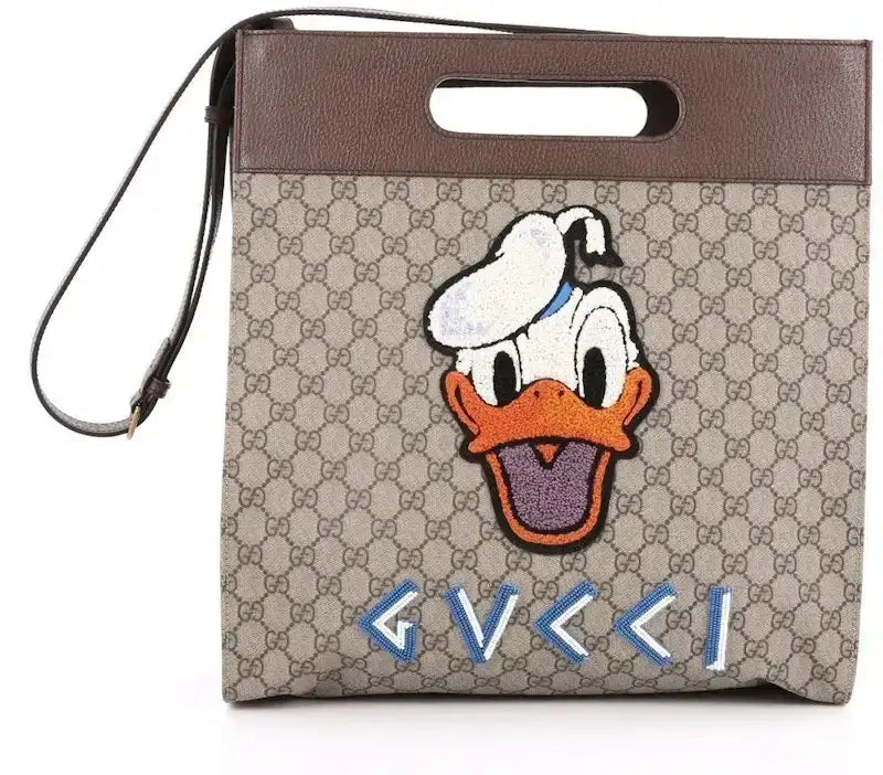 Gucci Tote GG Supreme Donald Duck Beige/Ebony - VOSneakers