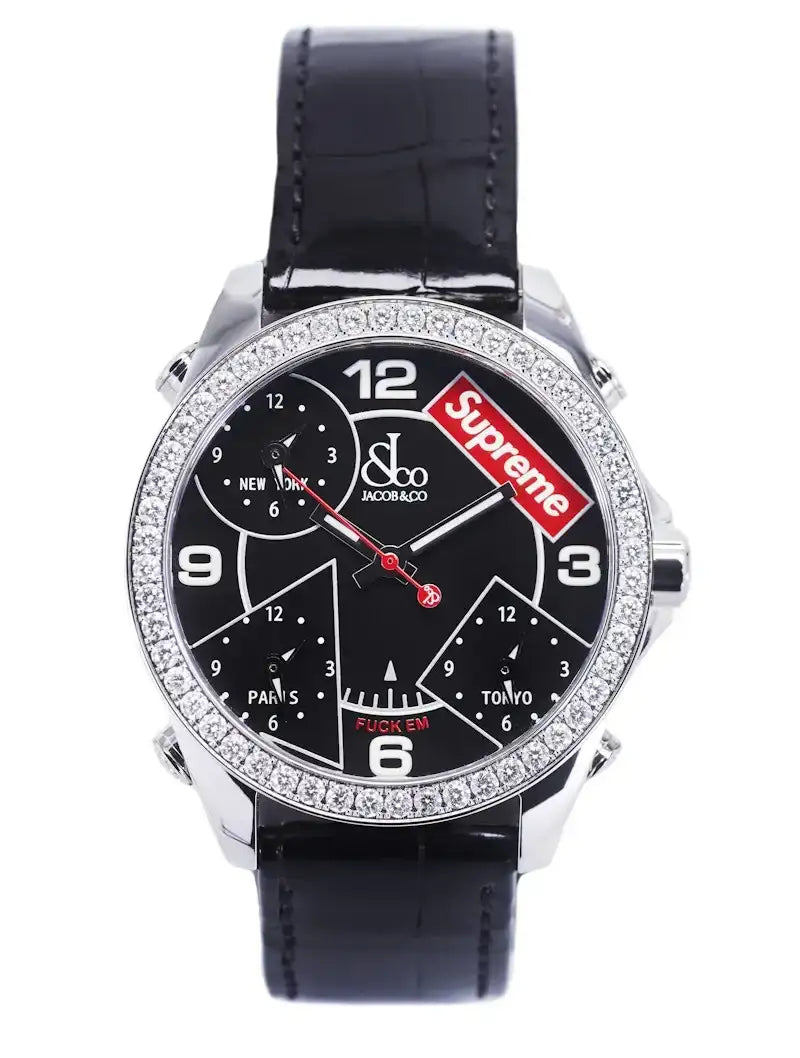 Jacob & Co. x Supreme Time Zone 47mm - VOSneakers