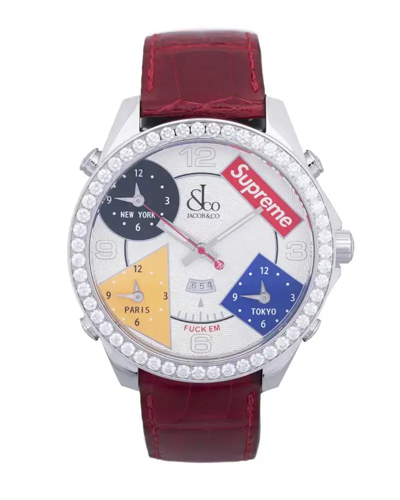 Jacob & Co. x Supreme Time Zone 40mm - VOSneakers