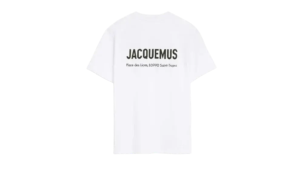 Jacquemus Le t-shirt adresse Saint Tropez Place des Lices Jacquemus