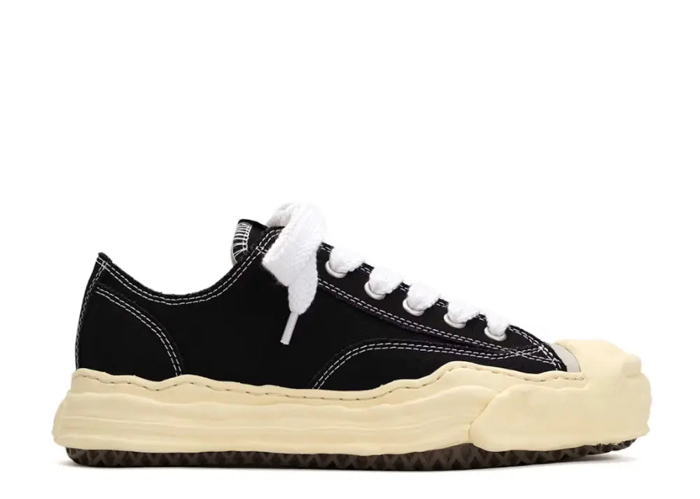 Maison Mihara Yasuhiro Hank Vintage Sole Canvas Low Black Maison Mihara Yasuhiro