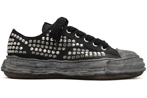 Maison Mihara Yasuhiro Peterson 23 OG Sole Studded Canvas Low Black Black Maison Mihara Yasuhiro