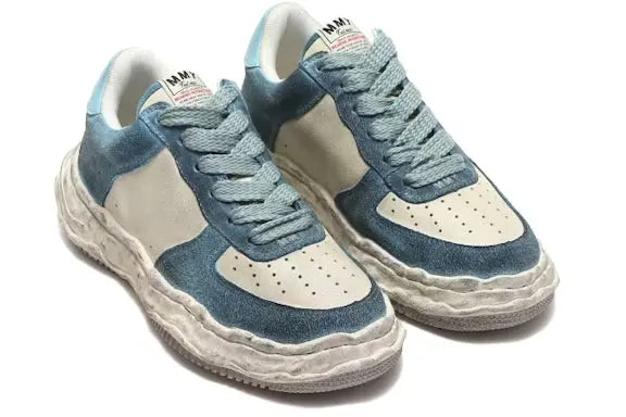 Maison Mihara Yasuhiro Wayne OG Sole DR Leather Low Vintage Blue Maison Mihara Yasuhiro