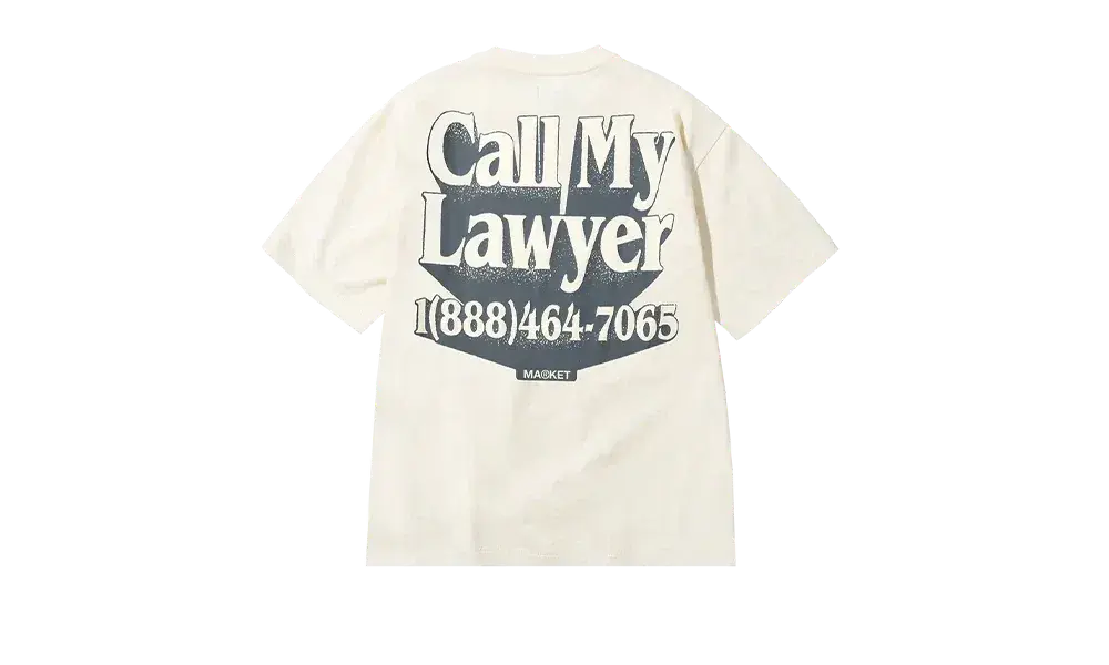 Market Studios T-Shirt Call My Lawyer 3D Butter Cream Market Studios