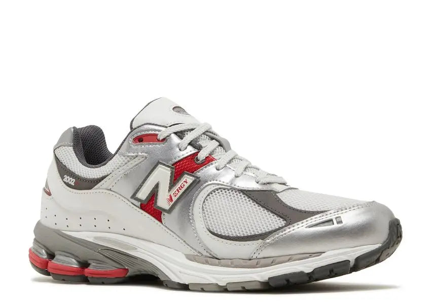 New Balance 2002R Silver Metallic Team Red New Balance
