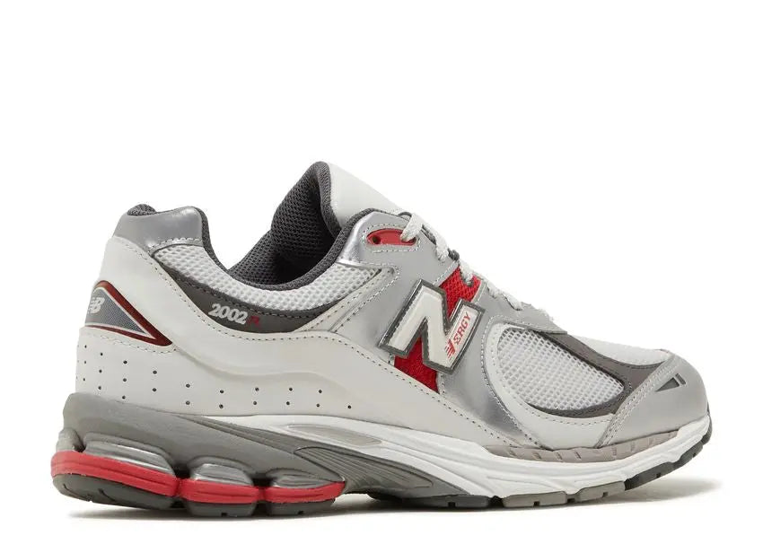 New Balance 2002R Silver Metallic Team Red New Balance