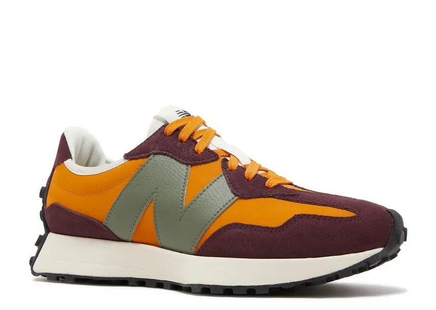 New Balance 327 Madras Orange Burgundy New Balance
