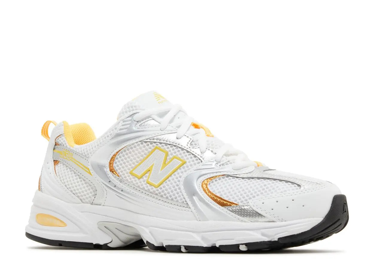 New Balance 530 White Vibrant Apricot Silver Metallic New Balance