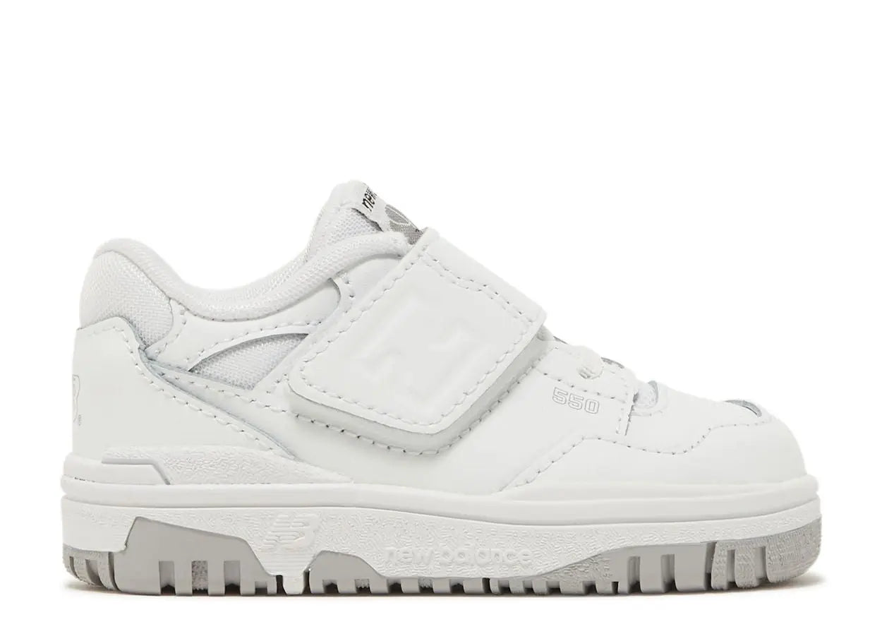 New Balance 550 Bungee Lace Strap White Grey (TD) New Balance