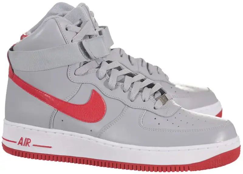 Nike Air Force 1 High 07 Grey Red - VOSneakers