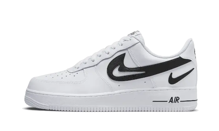 Nike Air Force 1 Low 07 Fm Cut Out Swoosh White Black Nike