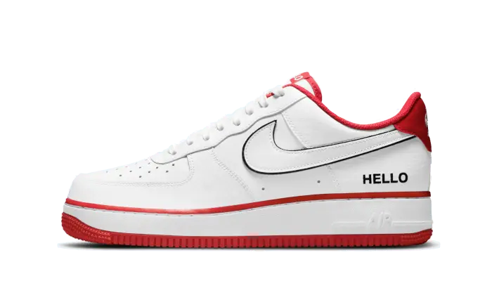 Nike Air Force 1 Low 07 Lx Hello White University Red Nike