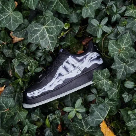 Nike Air Force 1 Low Black Skeleton Halloween (2019) VOSneakers