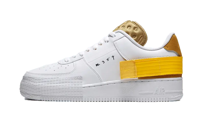 Nike Air Force 1 Low Drop Type White Gold Yellow Nike