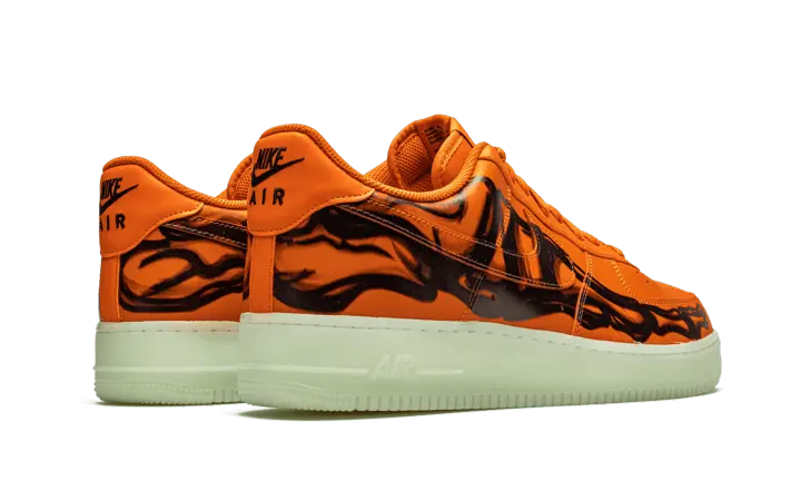 Nike Air Force 1 Low Orange Skeleton Halloween 2020 Nike