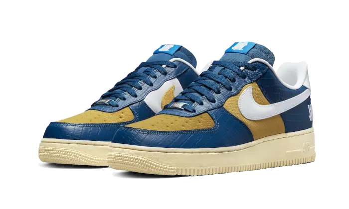 Nike Air Force 1 Low SP Undefeated 5 On It Blue Yellow Croc VOSneakers