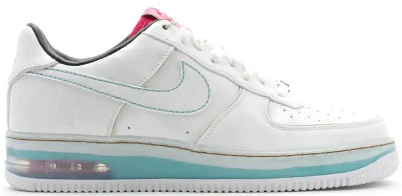 Nike Air Force 1 Low Supreme Max Air White Cerise Paradise Aqua - VOSneakers