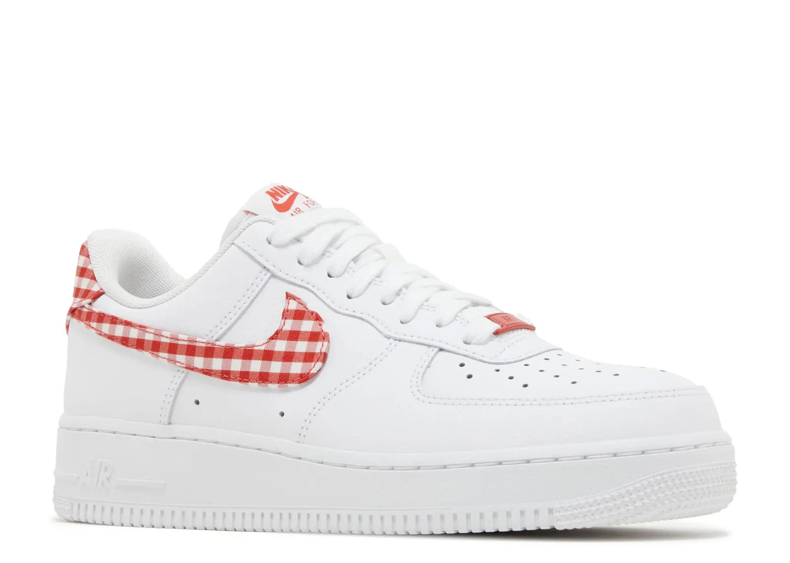 Nike Air Force 1 Low '07 Essential White Mystic Red Gingham Nike